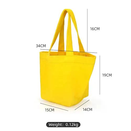 New Arrival Yellow Fashion Creative Mini Waterproof Tote Bag 